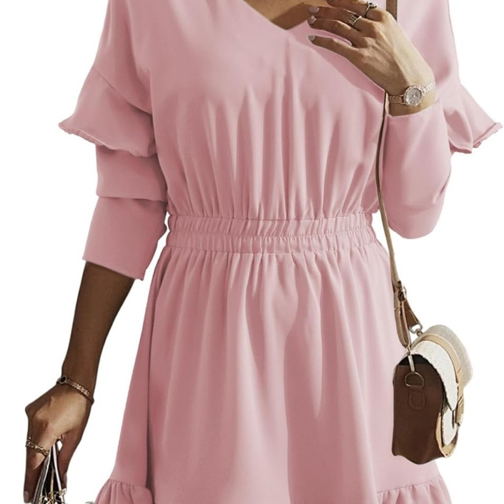 Elegant Pink Women's Dress